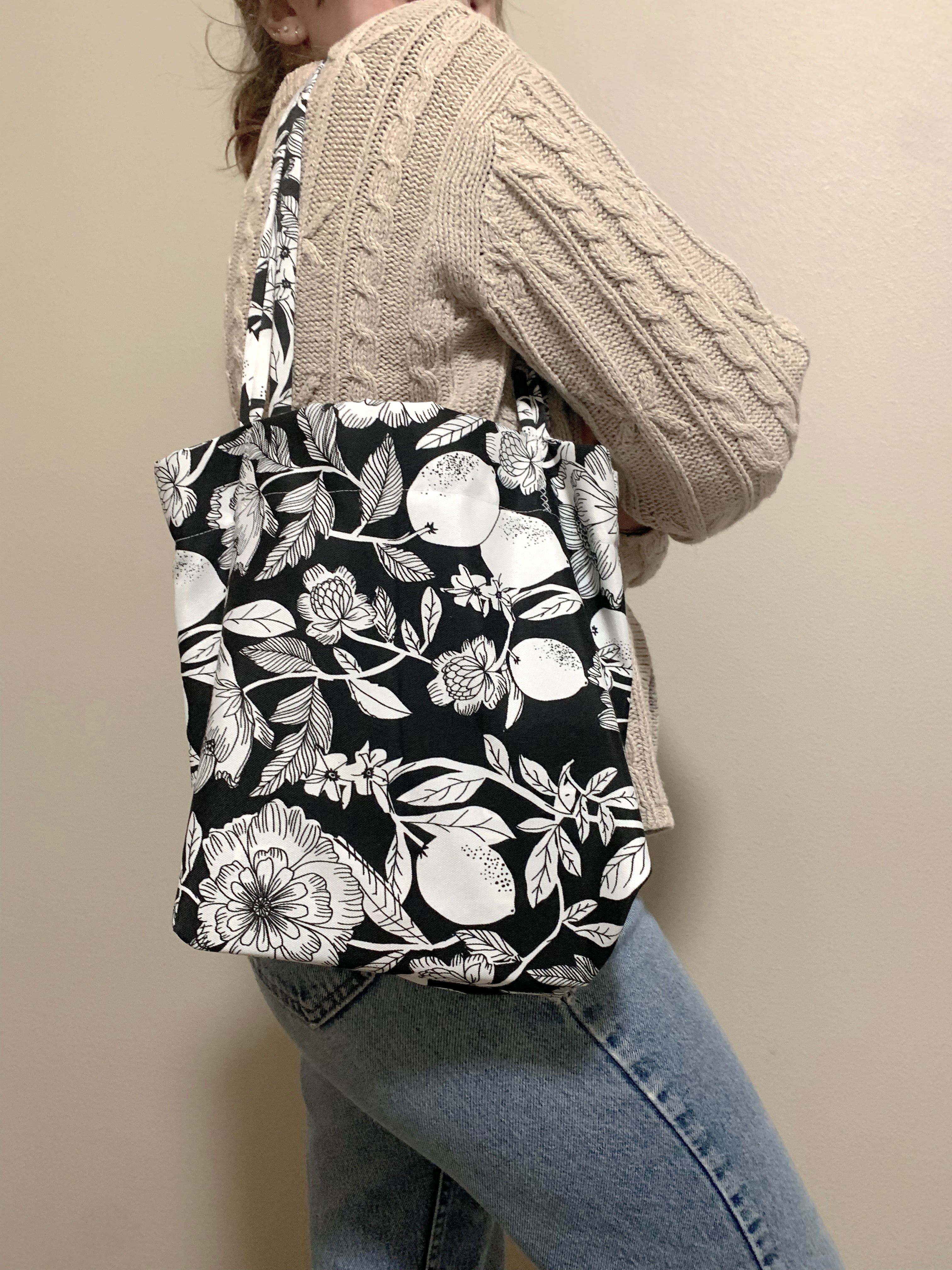 Canvas book clearance tote